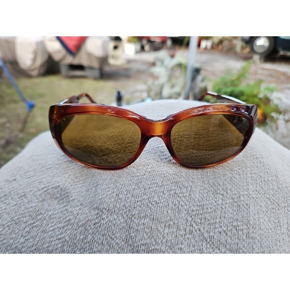 Bulova Rio‎ Cateye Sunglasses Tortoise Brown GOLD LOGO Uv400 Italy VINTAGE